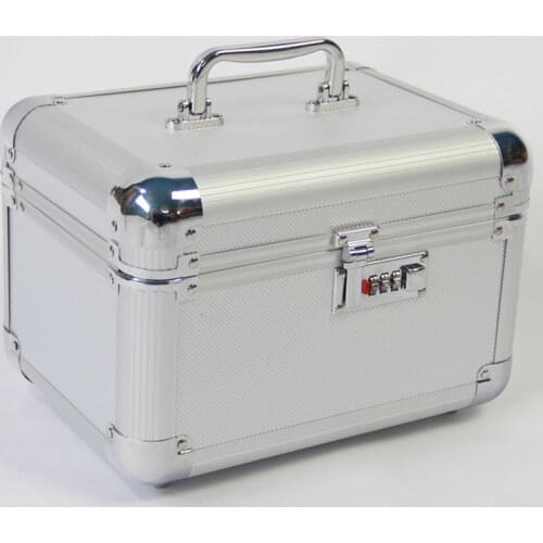 Cosmetic Make Up Bag Holder New Fashion Travel Professional Makeup Organizer Case Quality Key/Coded Lock Storage Box Jewelry