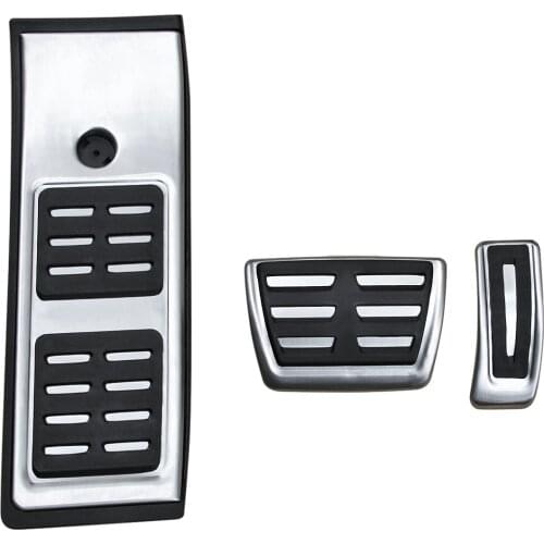 LHD AT No Drill Foot Rest Gas Brake Pedal Pad Cover For 2018-2020 Audi Q5 SQ5 FY