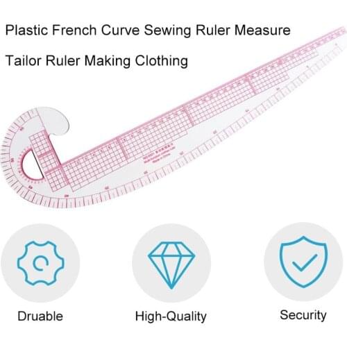 Hot 360 Degree Multi-function Plastic French Curve Sewing Ruler Measure Tools Bend Degree Clothing Ruler Tailor Ruler