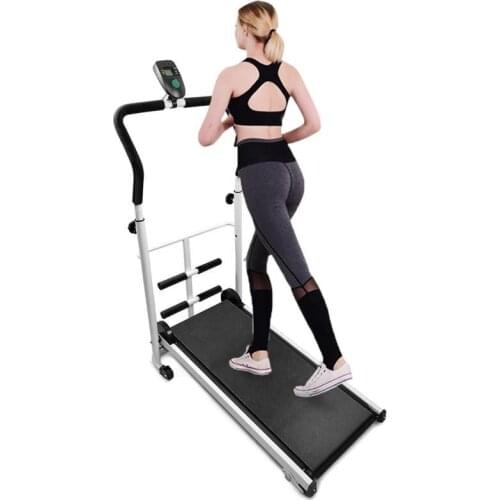 Indoor Mechanical Treadmill Home Folding Walking Machine Foldable Treadmill Mute Foldable Running Machine Fitness Equipment HWC