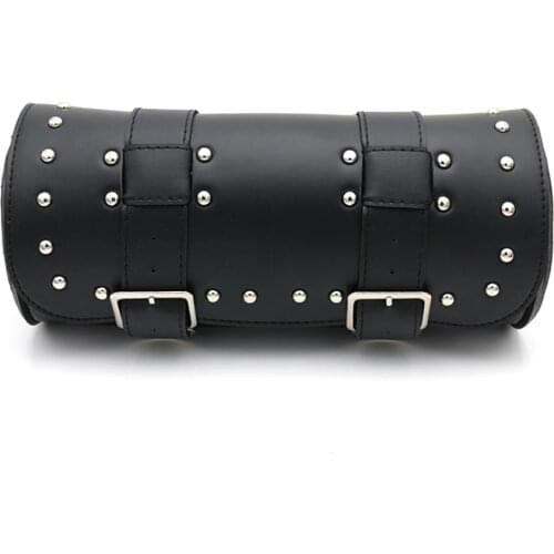 MOOREAXE Roud Motorcycle Tool Bag Saddle Side Bags Travel Luggage Handlebar Fork Bar Back Seat Bags Chopper Cruiser Softail Dyna