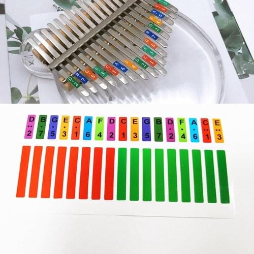 Kalimba Scale Sticker Musical Note Stickers For Kalimba Thumb Piano Tone Sign Training Marker Percussion Instrument Accessories