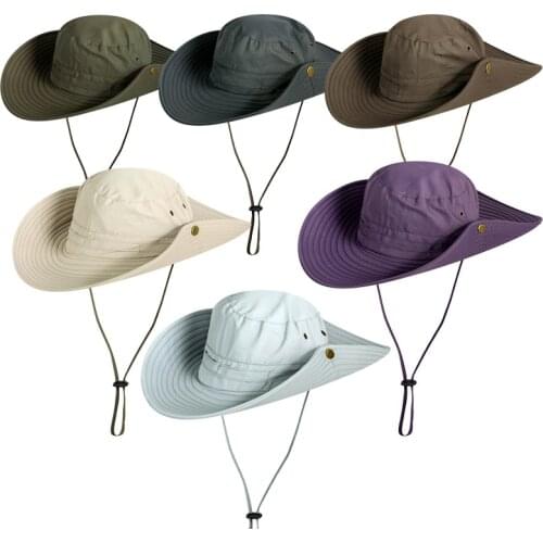 Pure Color Fishing Sun Hat UV Protection Neck Cover Sun Protect Cap Wide Brim Fishing Cap for Travel Camping Hiking Boating