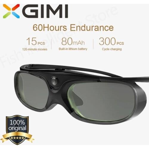 Original XGIMI Shutter 3D Glasses DLP-Link Shutter Crystal Rechargeable Virtual Reality LCD Glass for XGIMI H3/H1S/ H2/ Z6/ CC