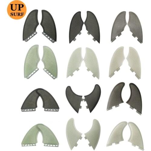 Fins FCS Keel Fins/Future /FCS2 black white color Fiberglass Honeycomb twin fins set surfboard accessories