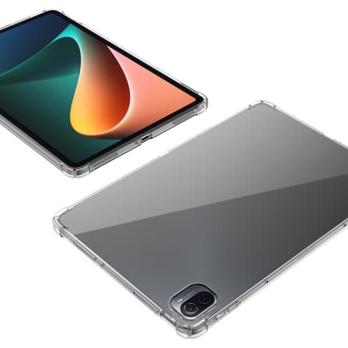 Anti-Knock Transparent Case For Xiaomi Pad 5 Pro / Xiaomipad5 Mipad5 11 inch 2021 Soft TPU Protective Back Cover