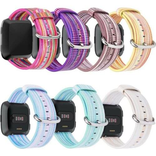 Band For Fitbit Versa Genuine Leather Multicolor Replacement Watchband Wrist Strap Watch Band Bracelet For Fitbit Versa