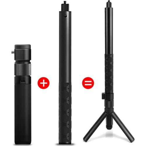 Handle Grip Monopod 1/4 Screw Selfie Stick Extension Pole For Insta360 One x2 For Insta360 ONE X Sports Camera Accessories