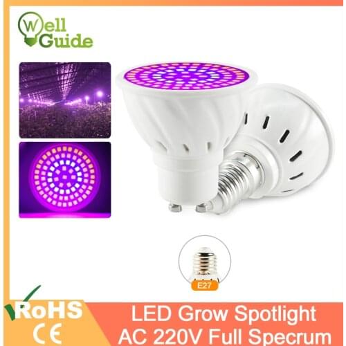 LED Grow Light E27 Lampada LED Grow Lamp Full Spectrum 4W 3W Indoor Plant Lamp IR UV Flowering Hydroponics