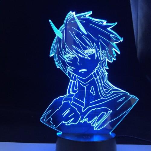 DARLING In The FRANXX Hiro Led Night Light for Bedroom Decor Nightlight Anime Gift Table 3d Lamp CODE 016 DARLING In The FRANXX