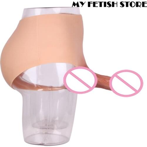 Dildo Panties Huge S/M/L Size Realistic Penis for Female Strapon Dildos Panty For Crossdresser Female To Male Cosplay Underwear
