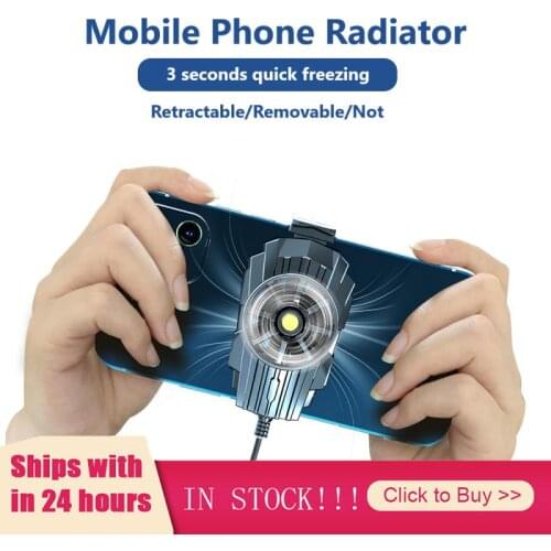 Universal Mini Mobile Phone Cooling Fan Radiator Turbo Hurricane Game Cooler Cell Phone Cool Heat Sink For IPhone/Samsung/Xiaomi