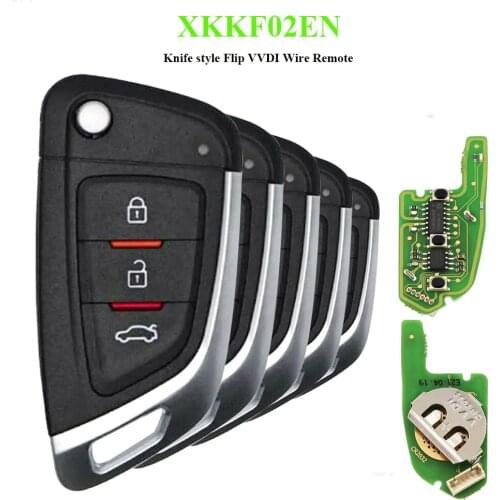 Xhorse 3 Buttons XK Series Universal Wire Remote VVDI Remote Car Key XKKF02EN For VVDI2 / VVDI Mini / Key Tool Max