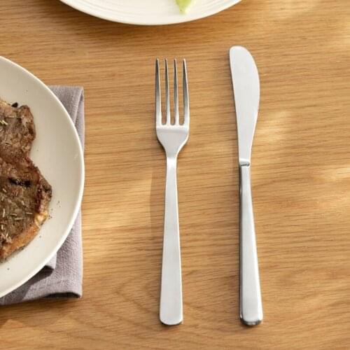 High quality 304 stainless steel cutlery steak household spoons forks knives with multiple uses dinnerware set