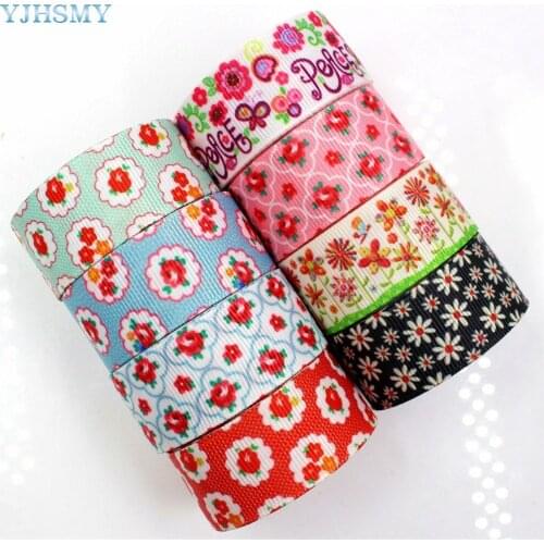 YJHSMY H-17516-553 25mm 10 yards Pose Geometric Pattern Ribbon Thermal Transfer DIY Manual Material
