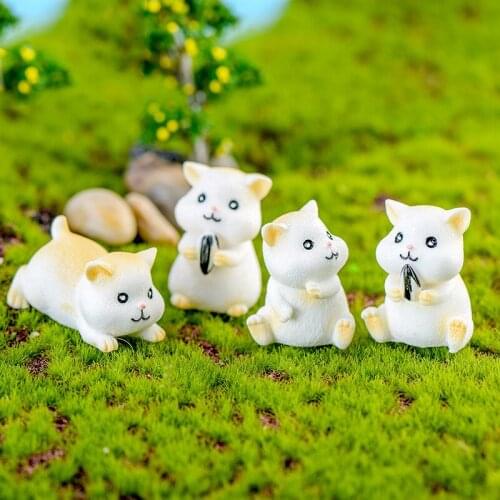 ZOCDOU 1 Piece Cute Mice Rat Mouse Hamster Rata Animal Japan Doll Toy Model Statue Figurine Ornament Miniatures Home DIY Decor