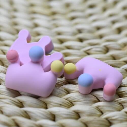 1pcs/lot resin flat back simulation yellow crown 25mm Embellishment DIY Phone Decoration