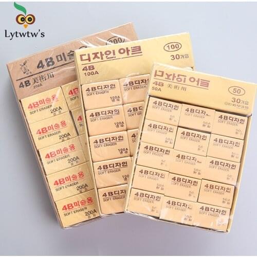 1 Pcs 4B Cute Novelty Erasers For Kids Rubber Toy Kawaii Stationery School Office Supplies Creative Eraser