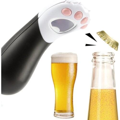 1pc Cute Cat Paw Bottle Beer Opener Creative Opener Tools Bar Drinking Accessories Home Kitchen Party Supplies Corkscrew