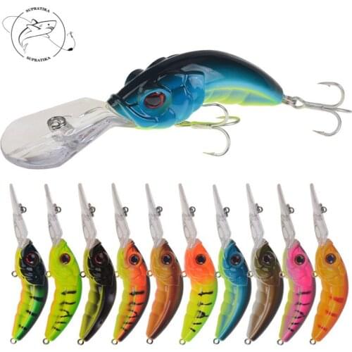 3D Eyes Diving Depth 0-3M High Quality Fishing Lure Hard Bait Artificial Crankbaits 10CM/12.8G Freshwater Plastic Fishing Bait