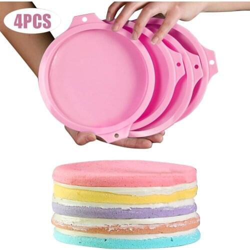 8 Inch Rainbow Disc Food Platinum Cake Mold High Baking Utensils High Quality Silicone Non-toxic and Durable