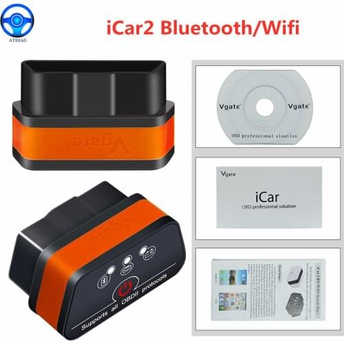 Icar2 OBD2 ELM327 V1.5 Android Bluetooth Adapter Automotive Scanner Car Diagnostic Tool Car Error Code Reader ODB2 ELM327