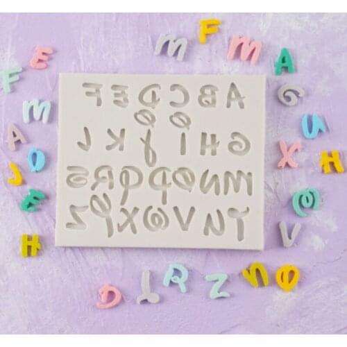 Alphabet & Number Silicone Mold Fondant Mould Cake Decorating Tools Chocolate Gumpaste Mold, Sugarcraft, Kitchen Accessories