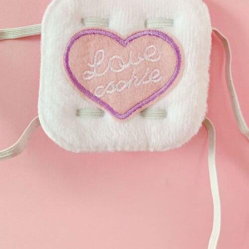 Anime Cosplay Heart Shape Embroidery Single Eye Mask Cover Blindfold Eyeshade 68UD