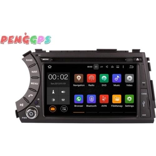 Android 9.0 Car GPS Navigation DVD Player Radio for SSANGYONG Kyron Actyon Micro Kyron Korando Micro Actyon 2005 2006-2012 Radio