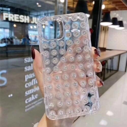 Shining Jewelled Bling Phone Case For iPhone 11 Pro Max 6 6S 8 7 Plus 11 X XR XS Max Luxury Crystal Diamond TPU Shell Back Cover