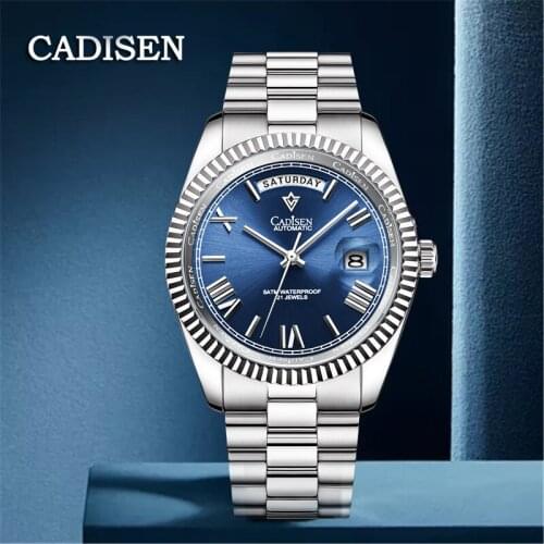 2021 New CADISEN Mens Watches Mechanical Watch multi-function mens watch Tourbillon Top Brand Luxury Wristwatch Reloj Hombre