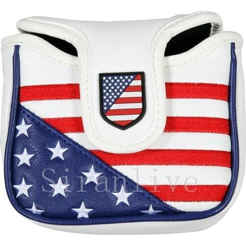 New High Quality Golf Putter Cover Mallet Headcover Square Shape Golf Club Head Cover