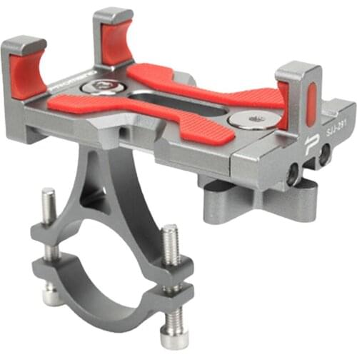 Bicycle Mobile Phone Holder 360 Rotatable Aluminum Alloy Full Metal Non-Slip 4-6.4inch MTB Mountain Road Stand Bike Accessories