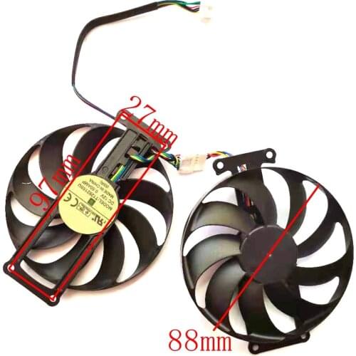 FDC10H12S9-C T129215BU RTX 2060 SUPER 2070 GTX1660 Ti For ASUS GTX 1660 1660Ti DUAL EVO OC RTX2060 Graphics Card Cooler Fan