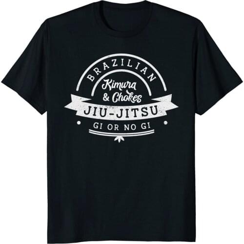 Short Sleeve Cool Casual BJJ Brazilian Jiu-Jitsu Gi or No Gi Black Belt T-Shirt O-Neck T Shirt Men
