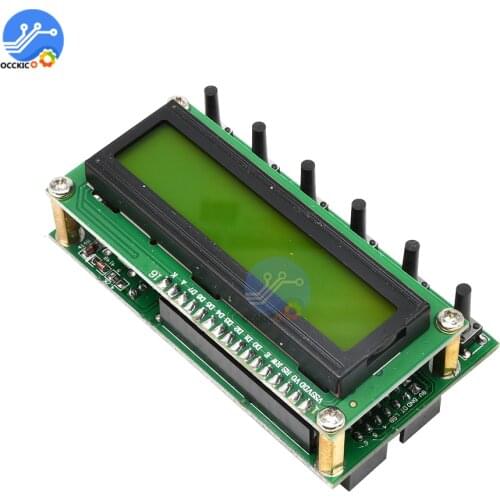 AD9850 6 Frequency Bands 0~55MHz DDS Signal Generator Digital HAM Radio RIT VFO SSB Frequency Cape Tester with Yellow screen