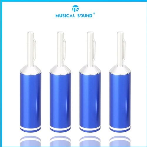 Solder-Free Speaker Cable Banana Plug Silver-Plated Banana Plug Power Amplifier Terminal Connector High Quality Audio Jack