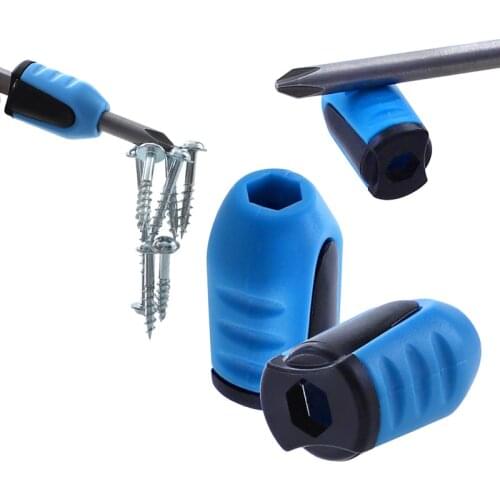 6.35mm Screwdriver Magnetic Ring Plastic 1/4'' Hex Shank Removable Screw Driver Strong Magnetic Magnetizer for Screwdriver Tips