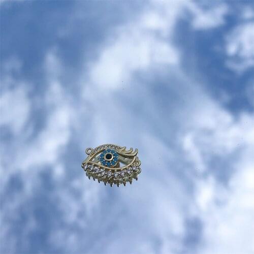 Fashion Evil Eyes Female Retro Devil Pendant Necklace DIY Making Jewelry Charm Free Shipping