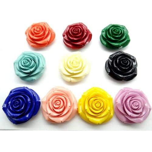 Natural Chinese Organic Cinnabar Quartz crystal carve of flower charm Pendant for diy Jewelry making Necklace Accessories R4