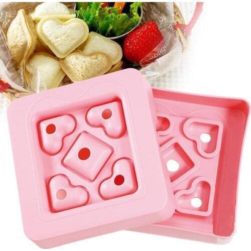New Fashion Mini Heart-shaped Sandwich Mold Toast Cutter Love Bento Mold Cake Decorating Tools Cooking Tools in Cookie Cutter