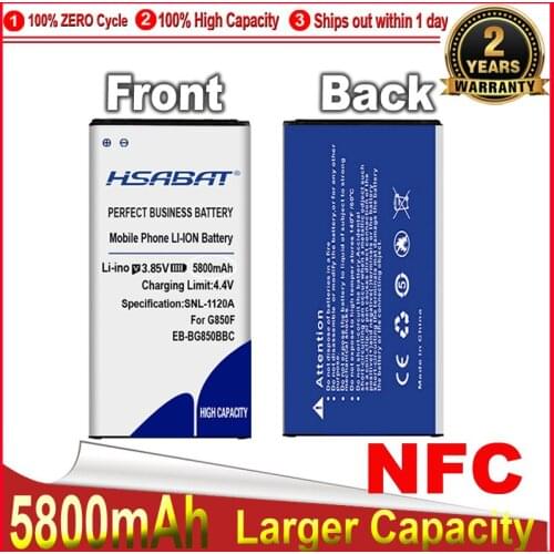 Top New NFC 100% New 5800mAh EB-BG850BBC for Samsung Galaxy Alpha Battery G850F NFC G8508S G8509V G850 G8508 G850T G850V G850M