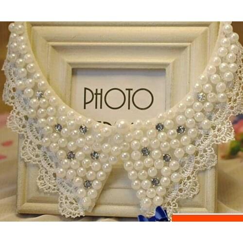 New Arrival Charming pearl Fake Collar necklace choker jewelry Clothing Accessory pearl Fake Collar necklace choker jewelry