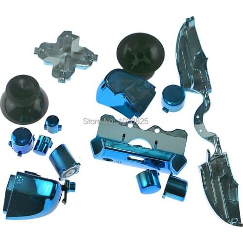 30sets/lot Chrome Full set button Dpad LT RT LB RB ABXY Guide Buttons For Xbox One 3.5 mm Elite Limited edition Controller