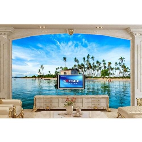 Custom papel de parede,Malaysia Tropics Coast Nature wallpapers,restaurant living room TV wall bedroom 3d wall murals wallpaper
