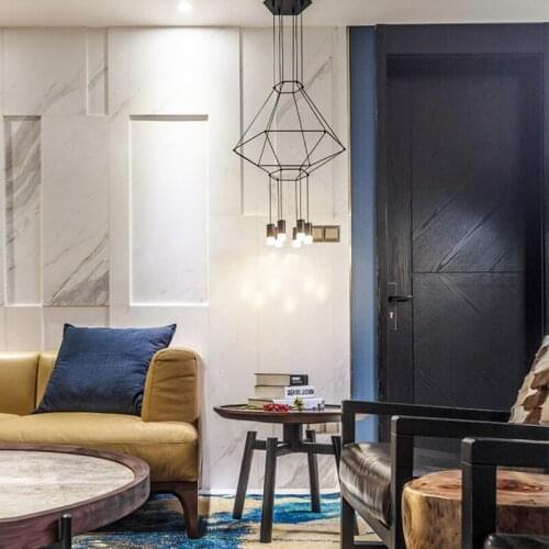 Modern Living Room Iron Art Pendant Lights Multipoint LED Hanging Lamp Indoor Lighting For Kitchen Room Bar Hotel Home Decor