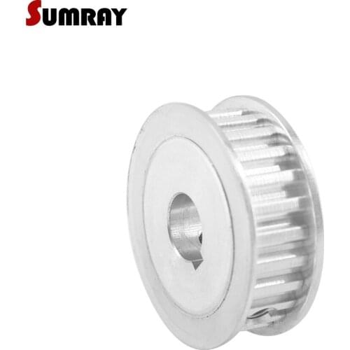 SUMRAY XL Keyway 30T Pulley Wheel 12/14/15/16/17/19/20mm bore keyway diameter 4/5/6mm 11mm width Aluminium Motor Pulley