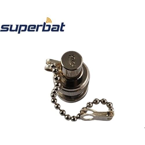 Superbat Audio&Video BNC Plug Straight Connector Resistor RF Coaxial Termination Impedance 75 Ohm with Clain