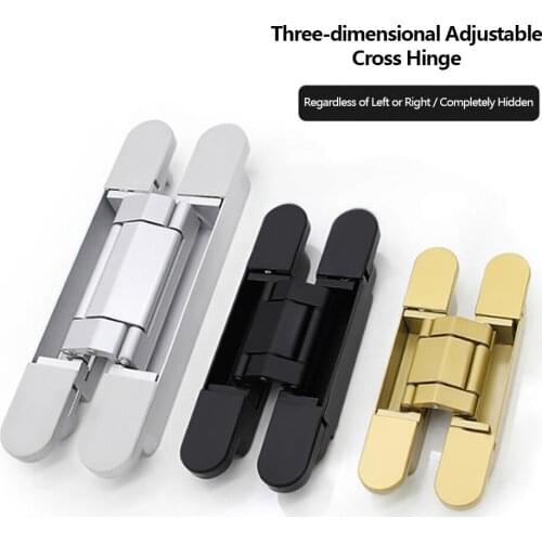 Three-dimensional Adjustable Cross Hinge Concealed Hinge Door Hinge Load-bearing 40KG/80KG/120KG Hinge