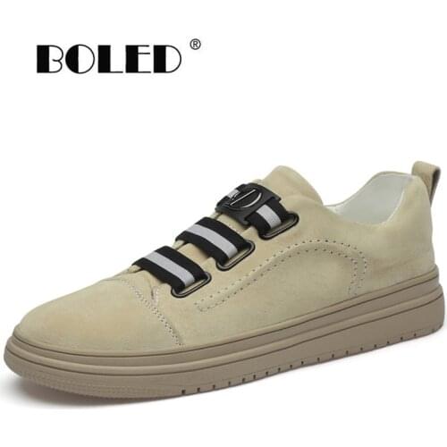 Fashion Men Casual Shoes Breathable Lace up Flats Shoes Spring Leather Lightweight Outdoor Shoes Men Zapatos